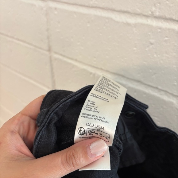 Anthropologie pilcro Knightsbridge Slim Tuck Denim Jeans Black - Picture 5 of 5